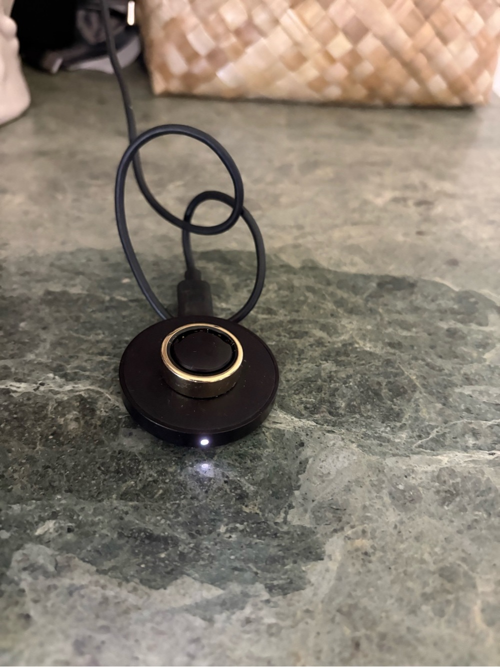 Oura ring and charger